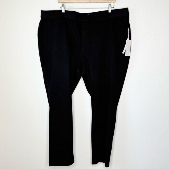Soft Surroundings Black Pull On Straight Leg Pants - Women’s US Women’s 3X - Picture 1 of 9